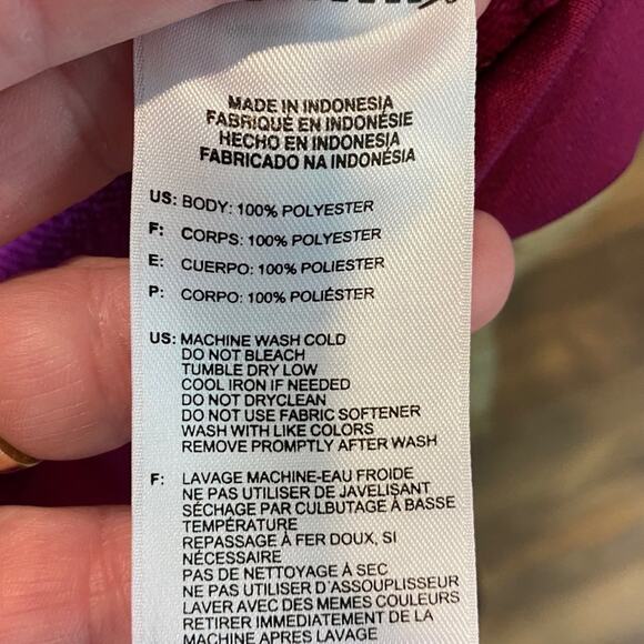 Adidas Climalite Full Zip Athletic Jacket Berry L - Picture 6 of 6